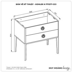 Tủ kệ KOHLER K-77127T-CG1