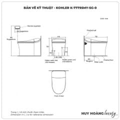 Bồn cầu thông minh KOHLER K-77795MY-SG-0