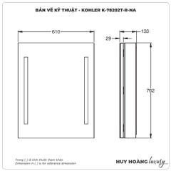 Tủ gương KOHLER K-78202T-R-NA