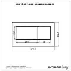 Mặt nạ xả nhấn KOHLER K-8854T-CP