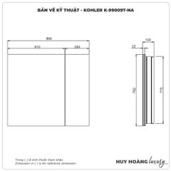 Tủ gương KOHLER K-99009T-NA
