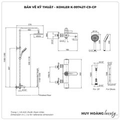 Sen cây nhiệt độ KOHLER K-99742T-C9-CP