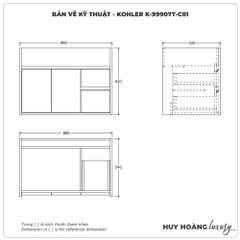 Tủ kệ KOHLER K-99907T-C01