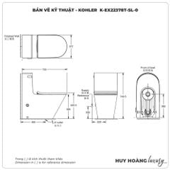 Bồn cầu KOHLER 1 khối K-EX22378T-SL-0