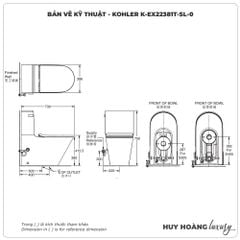 Bồn cầu KOHLER 2 khối K-EX22381T-SL-0