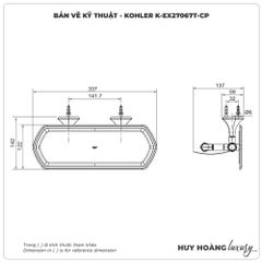 Lô đựng giấy vệ sinh KOHLER K-EX27067T-CP