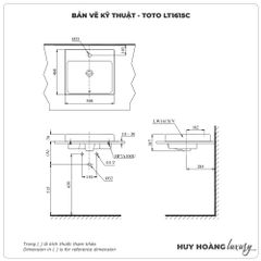 Chậu đặt bàn cao cấp TOTO LT1615C