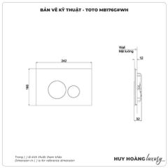 Mặt nạ xả nhấn TOTO MB176G#WH
