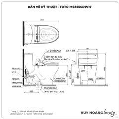 Bồn cầu thông minh TOTO MS855CDW17