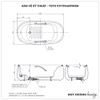 Bồn tắm đặt sàn TOTO PJY1744HPWEN