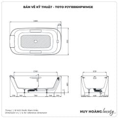 Bồn tắm đặt sàn TOTO PJY1886HPWMGE
