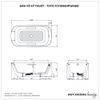 Bồn tắm đặt sàn TOTO PJY1886HPWMNE