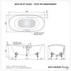 Bồn tắm đặt sàn TOTO PPY1806PWNE#P ngọc trai