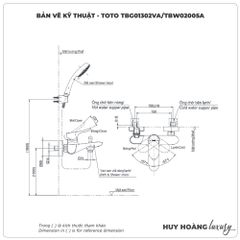 Sen tắm nóng lạnh TOTO TBG01302VA/TBW02005A