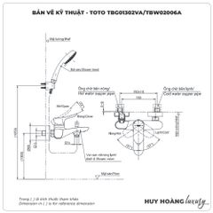 Sen tắm nóng lạnh TOTO TBG01302VA/TBW02006A