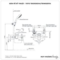 Sen tắm nóng lạnh TOTO TBG01302VA/TBW02017A