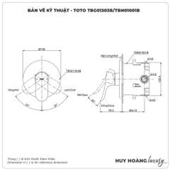 Van điều chỉnh nóng lạnh TOTO TBG01303BA/TBN01001B