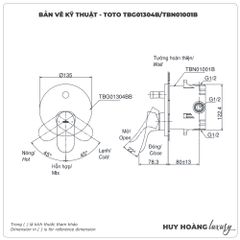 Van điều chỉnh nhiệt độ TOTO TBG01304BA/TBN01001B