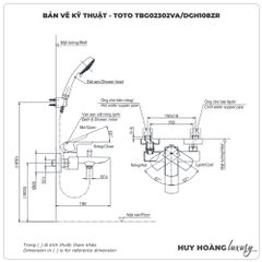 Sen tắm nóng lạnh TOTO TBG02302VA/DGH108ZR