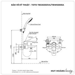 Sen tắm nóng lạnh TOTO TBG02302VA/TBW02005A
