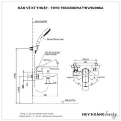 Sen tắm nóng lạnh TOTO TBG02302VA/TBW02006A