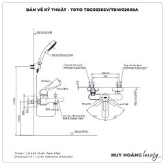 Sen tắm nóng lạnh TOTO TBG03302VA/TBW02005A