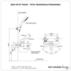 Sen tắm nóng lạnh TOTO TBG03302VA/TBW01008V