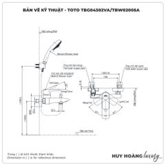 Sen tắm nóng lạnh TOTO TBG04302VA/TBW02005A