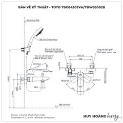 Sen tắm nóng lạnh TOTO TBG04302VA/TBW03002B