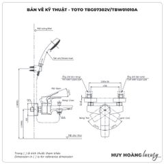Sen tắm nóng lạnh TOTO TBG07302VA/TBW01010A