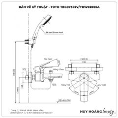 Sen tắm nóng lạnh TOTO TBG07302VA/TBW02005A