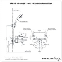 Sen tắm nóng lạnh TOTO TBG07302VA/TBW02006A