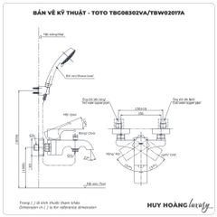 Sen tắm nóng lạnh TOTO TBG08302VA/TBW02017A