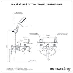 Sen tắm nóng lạnh TOTO TBG09302VA/TBW02006A
