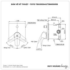 Van điều chỉnh nóng lạnh TOTO TBG09304VA/TBN01001B