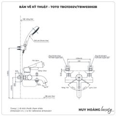 Sen tắm nóng lạnh TOTO TBG11302VA/TBW03002B