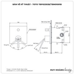 Van điều chỉnh nóng lạnh TOTO TBP02302BA/TBN01001B