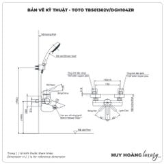 Sen tắm nóng lạnh TOTO TBS01302V/DGH104ZR