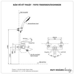Sen tắm nóng lạnh TOTO TBS01302V/DGH108ZR