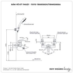 Sen tắm nóng lạnh TOTO TBS01302V/TBW02005A