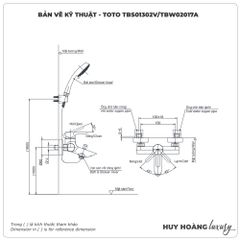 Sen tắm nóng lạnh TOTO TBS01302V/TBW02017A