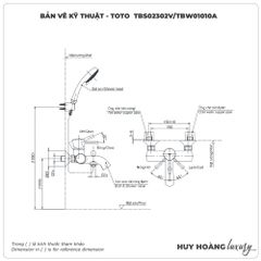 Sen tắm nóng lạnh TOTO TBS02302V/TBW01010A