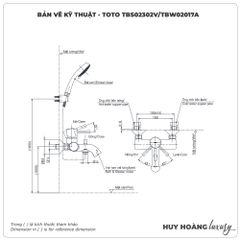 Sen tắm nóng lạnh TOTO TBS02302V/TBW02017A