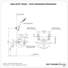 Sen tắm nóng lạnh TOTO TBS03302V/TBW02017A