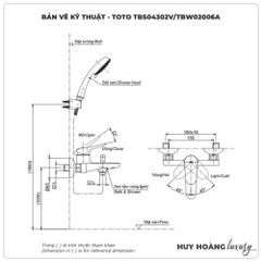 Sen tắm nóng lạnh TOTO TBS04302V/TBW02006A