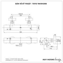 Van điều chỉnh nhiệt độ TOTO TBV01401BA