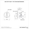 Van điều chỉnh nhiệt độ TOTO TBV01408B/TBN01001B