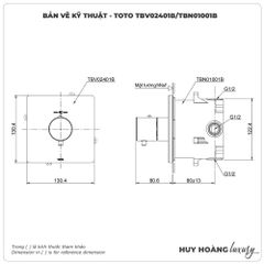 Van chuyển hướng TOTO TBV02401B/TBN01001B