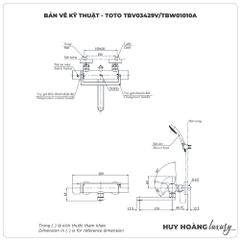 Sen tắm nhiệt độ TOTO TBV03429V/TBW01010A