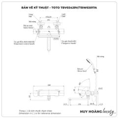 Sen tắm nhiệt độ TOTO TBV03429V/TBW02017A